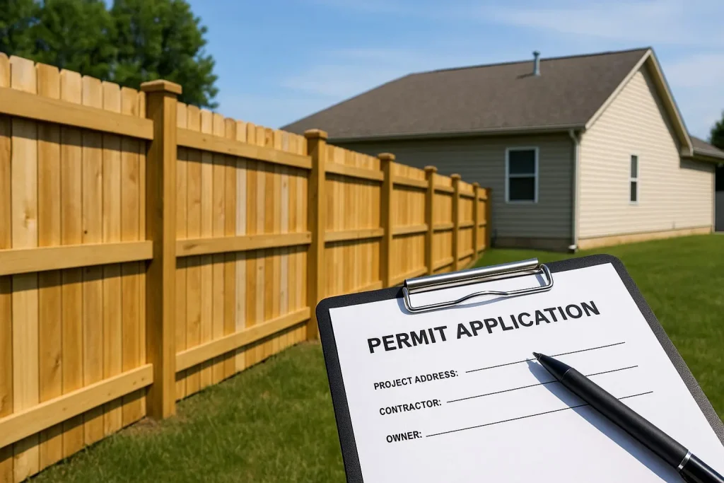 fence permit application