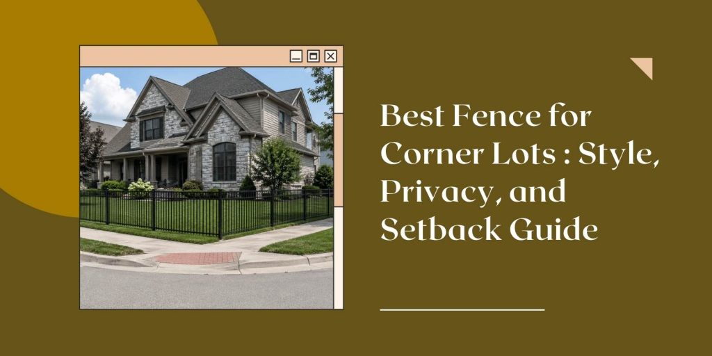 Corner lot fence along two street-facing sides of a Westchester County home